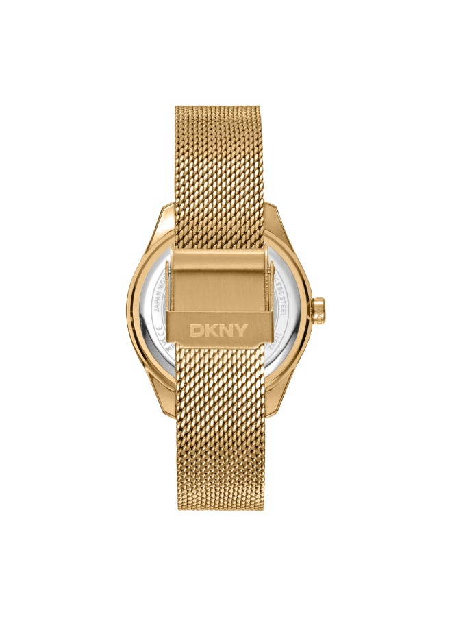 DKNY ديكني أستوريا لوجو DK1L032M0025 - ساعة كوارتز نسائية من الفولاذ المقاوم للصدأ 3 عقارب - Image 3